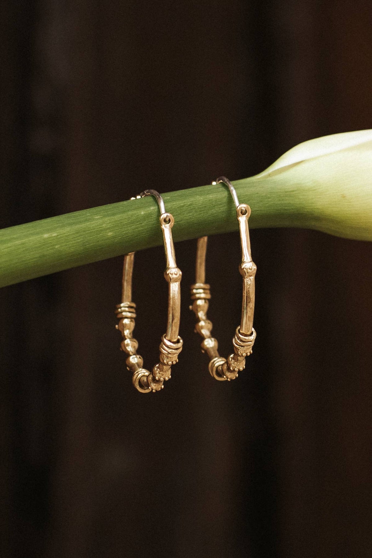 Ruhani Hoops - Brass 