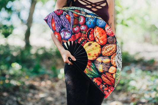 david stacey artwork on a large fan