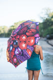 david stacey tropical seeds panting printed on umbrella
