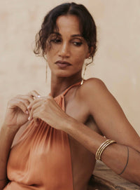 Nia earrings - brass 
