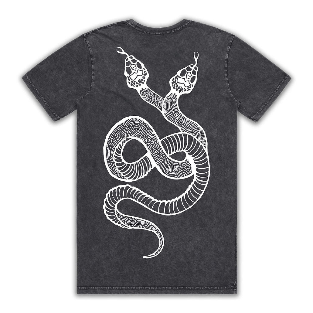 art of zig double headed serpent shipibo art shirt tantrika australia