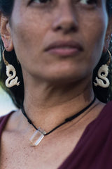 dragon bone carved earrings 