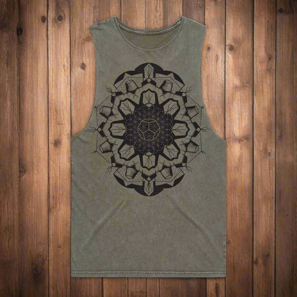 Dodeca Wearable Art Of Zig Mens Tank Tantrika Australia