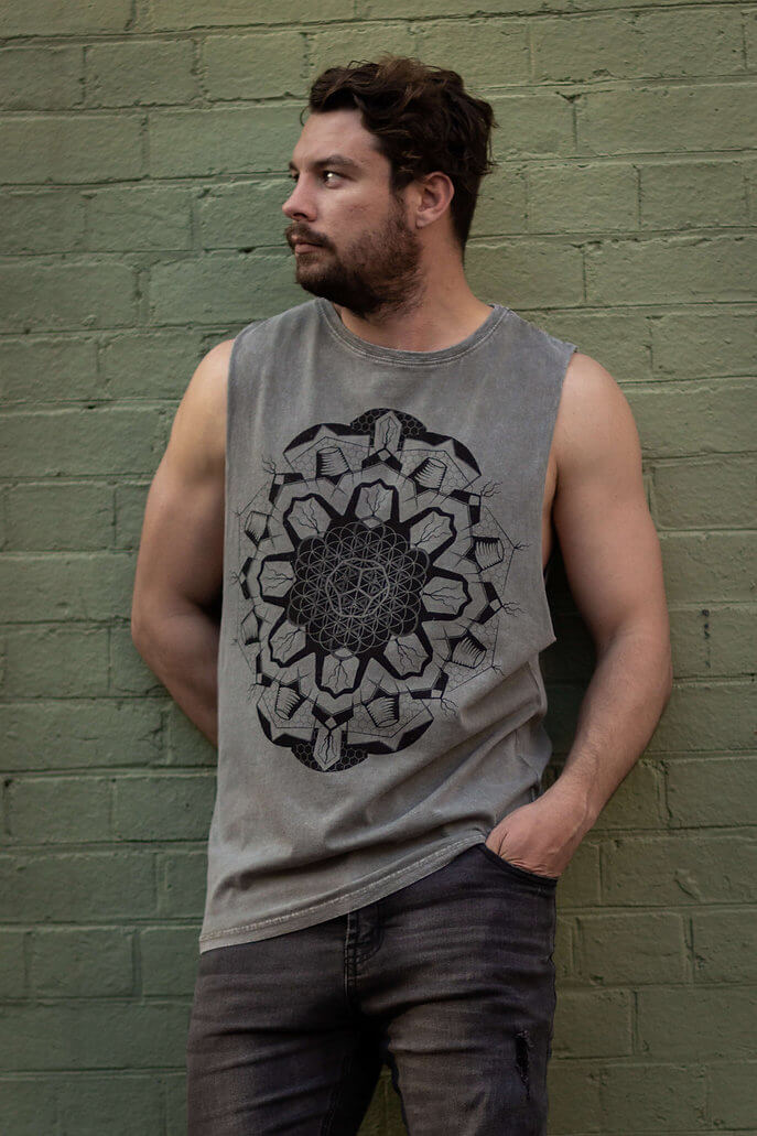 Dodeca Wearable Art Of Zig Mens Tank Tantrika Australia