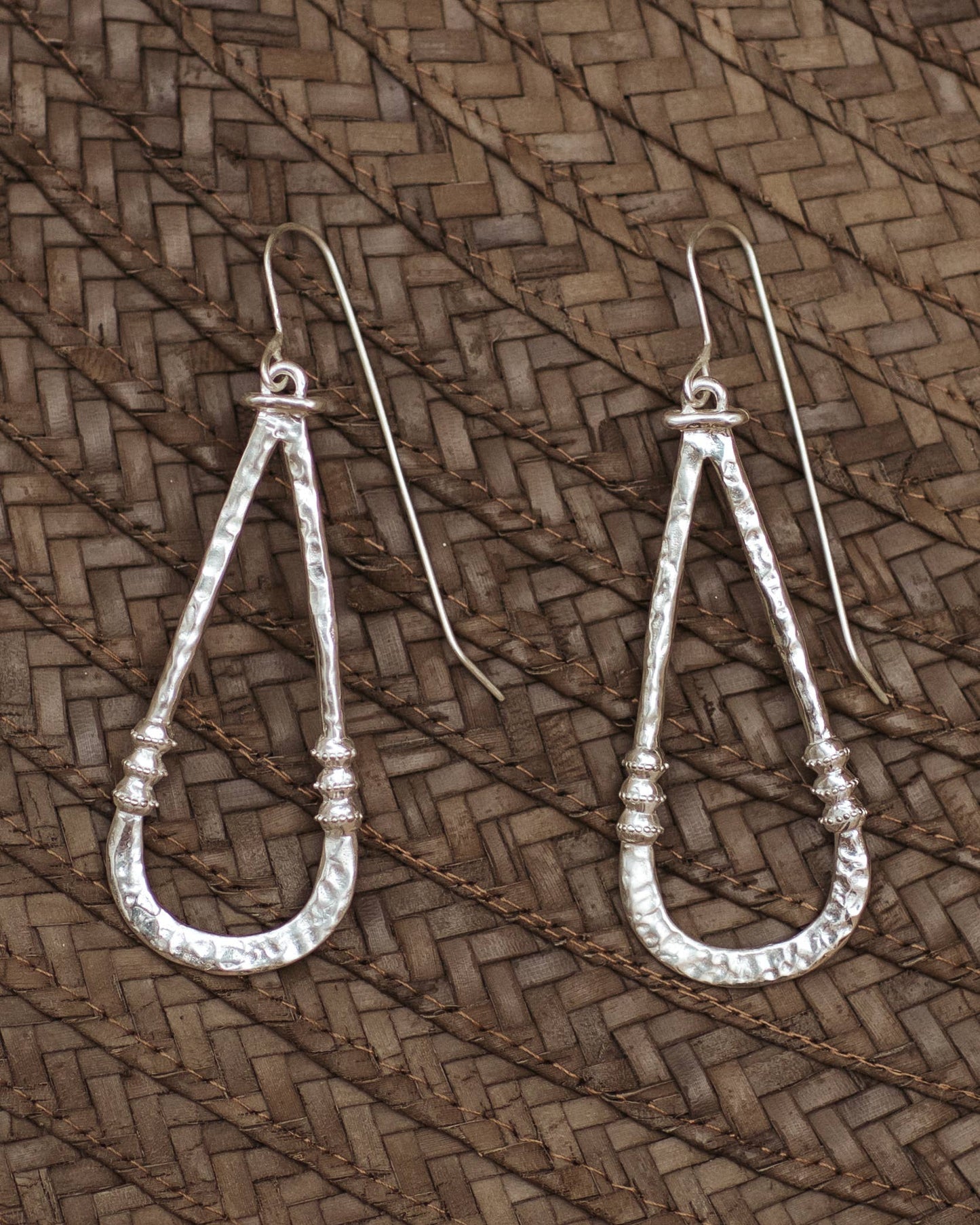 Zuri earrings - White brass 