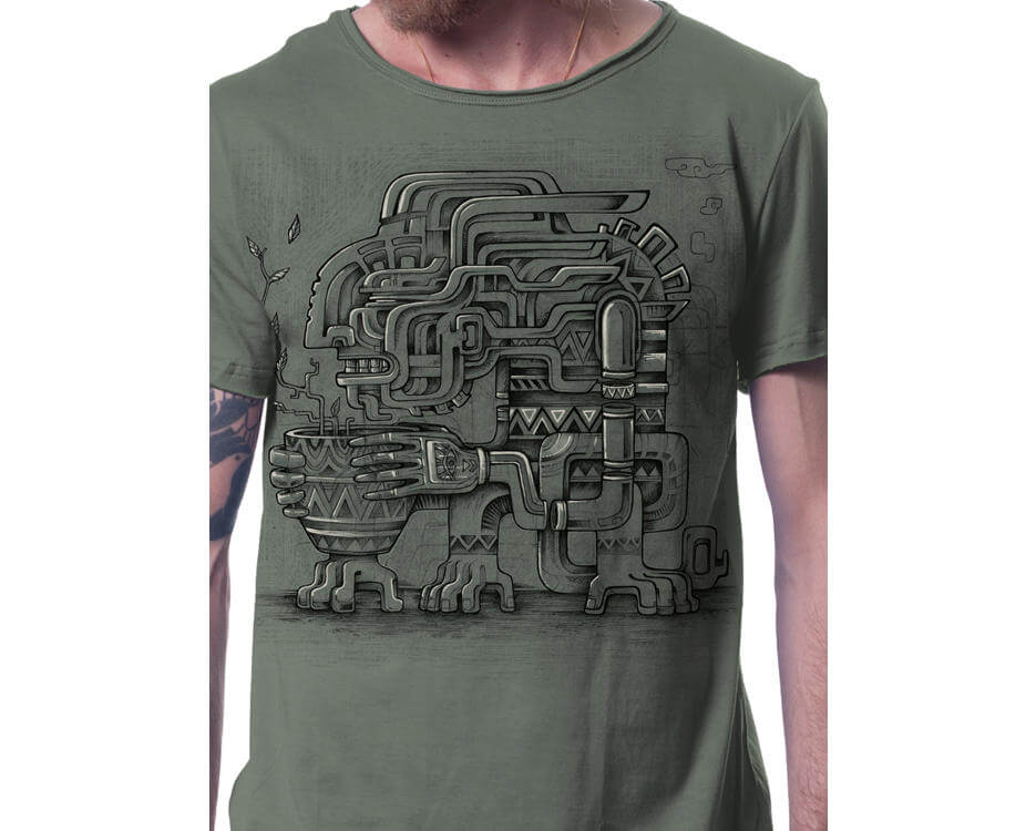 plazmalab gaurdner print t-shirt