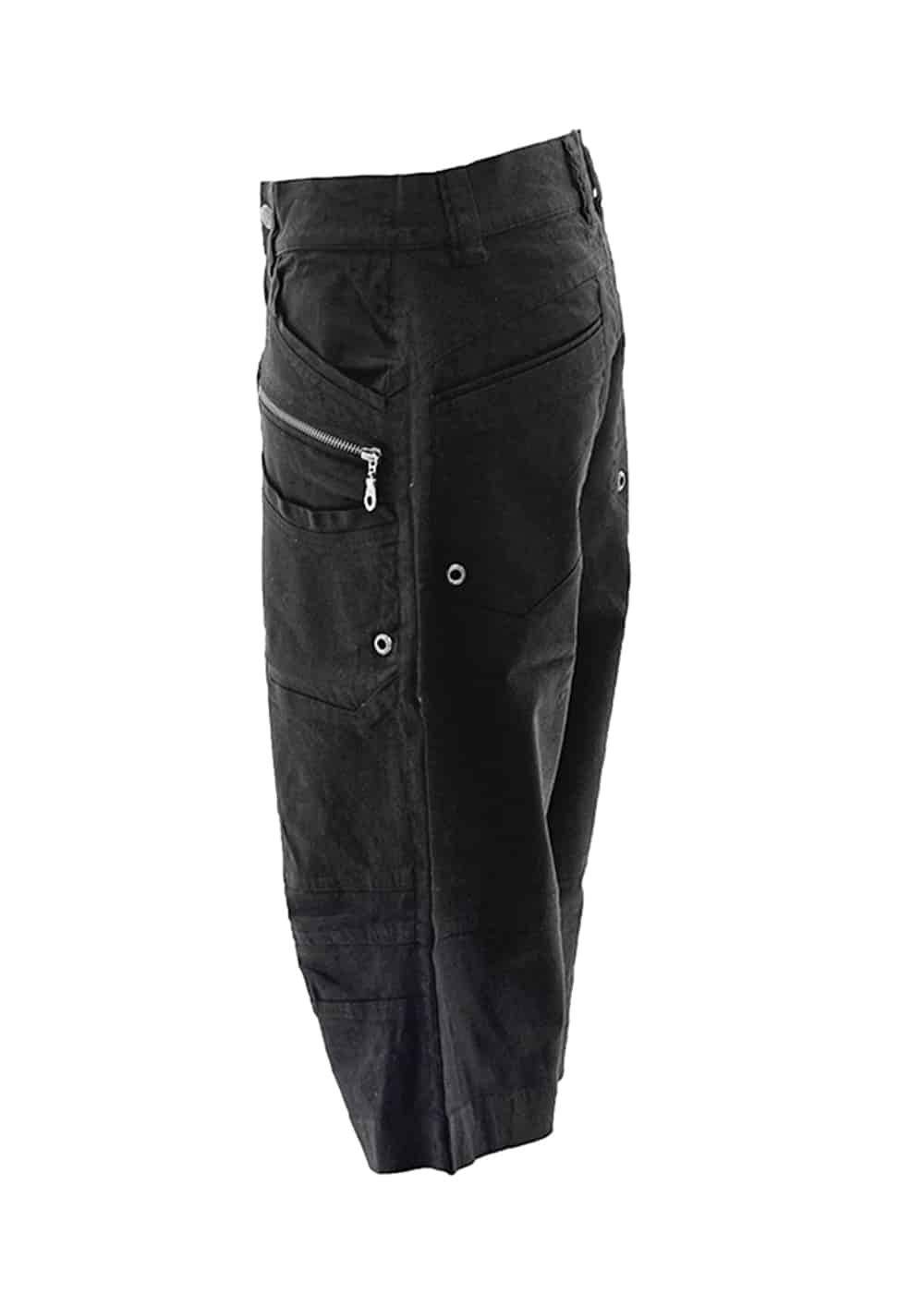 mens hemp 3/4 cargo dress shorts