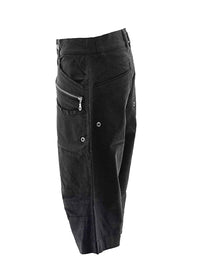 mens hemp 3/4 cargo dress shorts