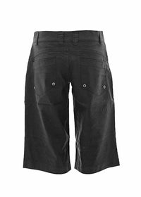 mens hemp 3/4 cargo dress shorts