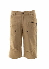 mens hemp 3/4 cargo dress shorts