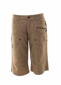 mens hemp 3/4 cargo dress shorts