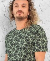 men's psychedelic print geometric t-shirt 