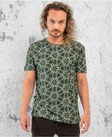 men's psychedelic print geometric t-shirt 