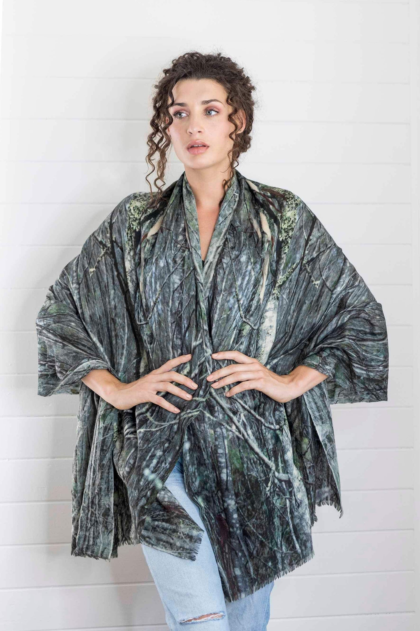 Harriet Jane "Mt Beauty" Silk and Wool Scarf