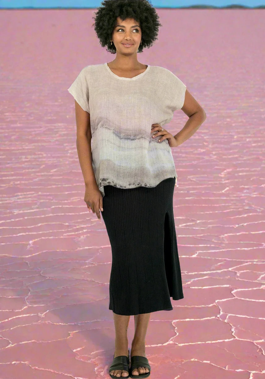 pink salt lakes harriet jane linen top one size tantrika australia sustainable fashion