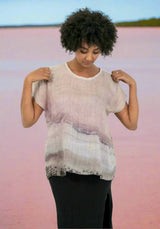 pink salt lakes harriet jane linen top one size tantrika australia sustainable fashion