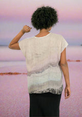 pink salt lakes harriet jane linen top one size tantrika australia sustainable fashion