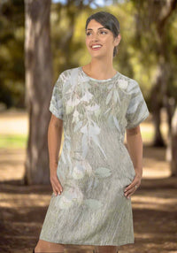 harriet jane yellow flowering gum linen tencel dress tantrika sustainable fashion australia