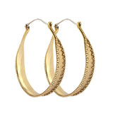 indra brass hoops by nakila collective