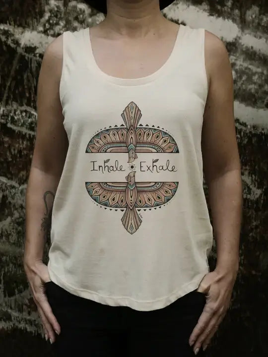 ladies izwoz inhale and exhale tank