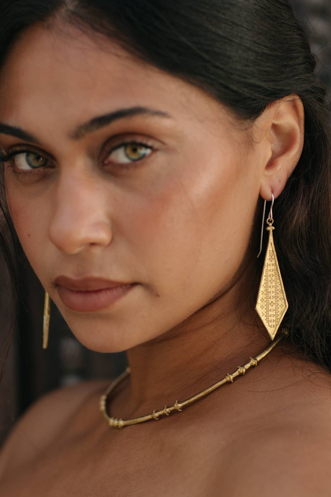 Izara earrings - Brass 