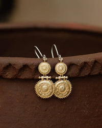 brass earrings by nakila