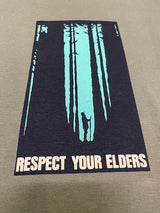 "Respect Your Elders" Men's Cotton Wearable Art Shirt