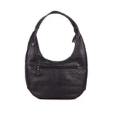 ladies woven leather shoulder bag