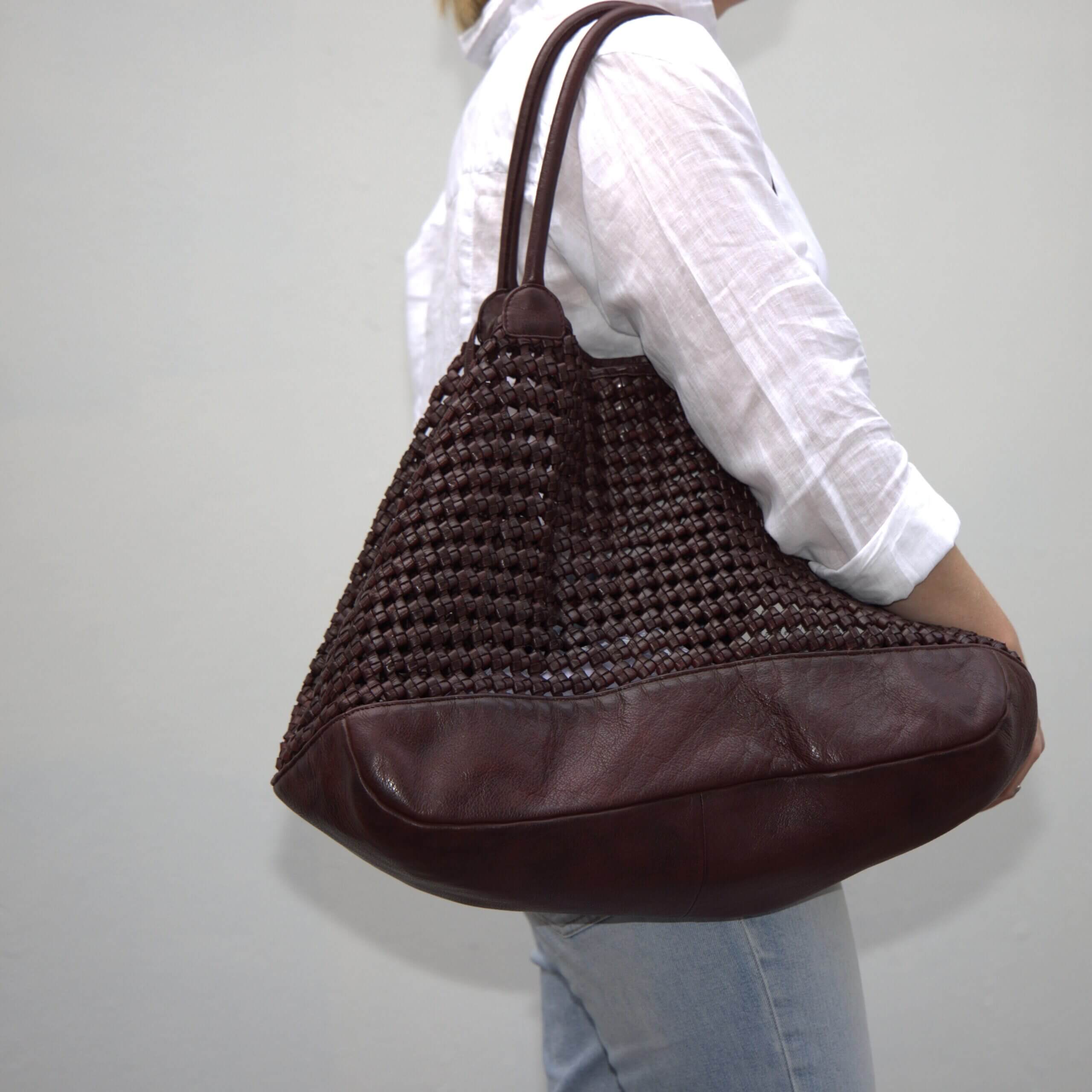 Pebbly Leather Bag