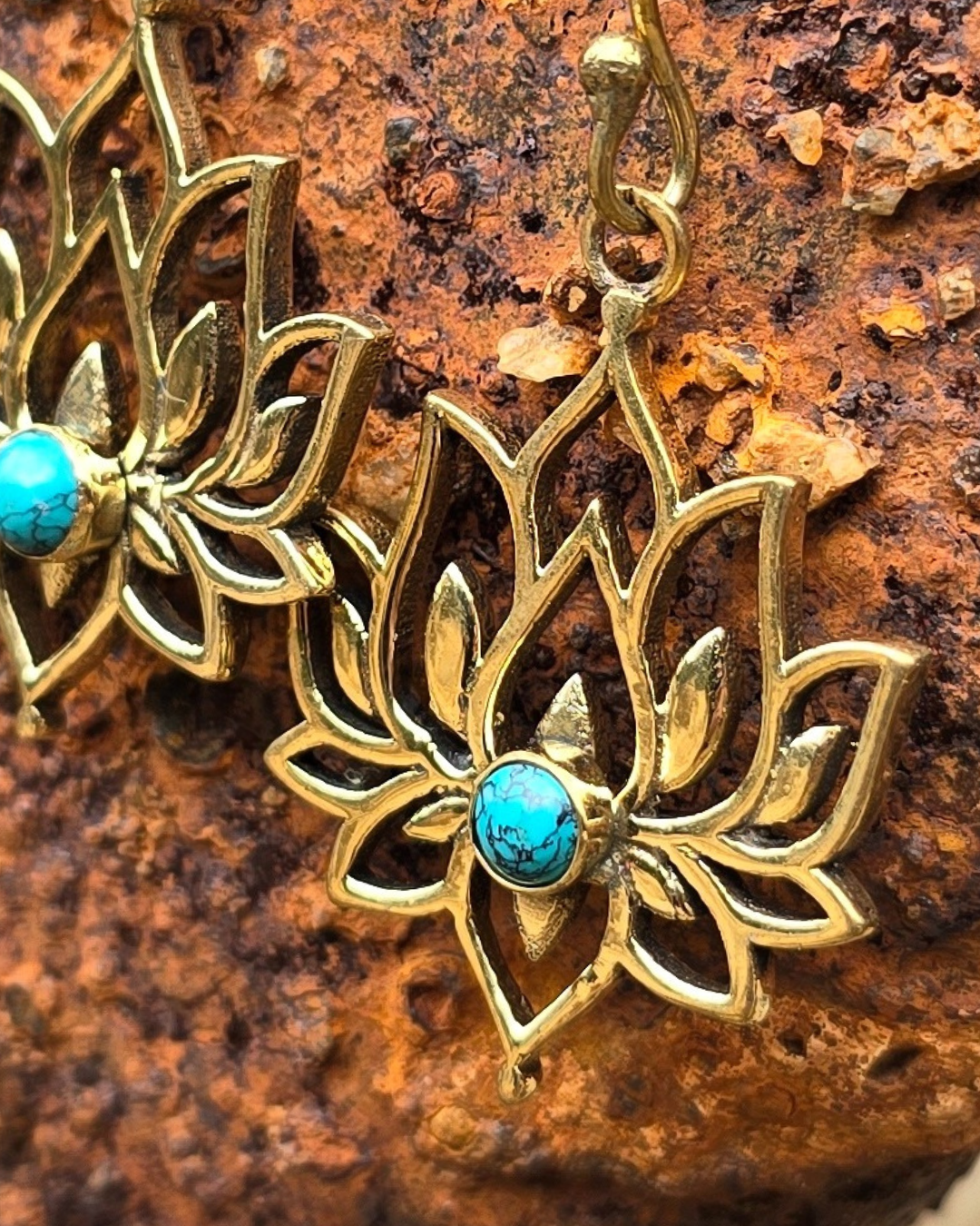 Lotus Crystal Earrings