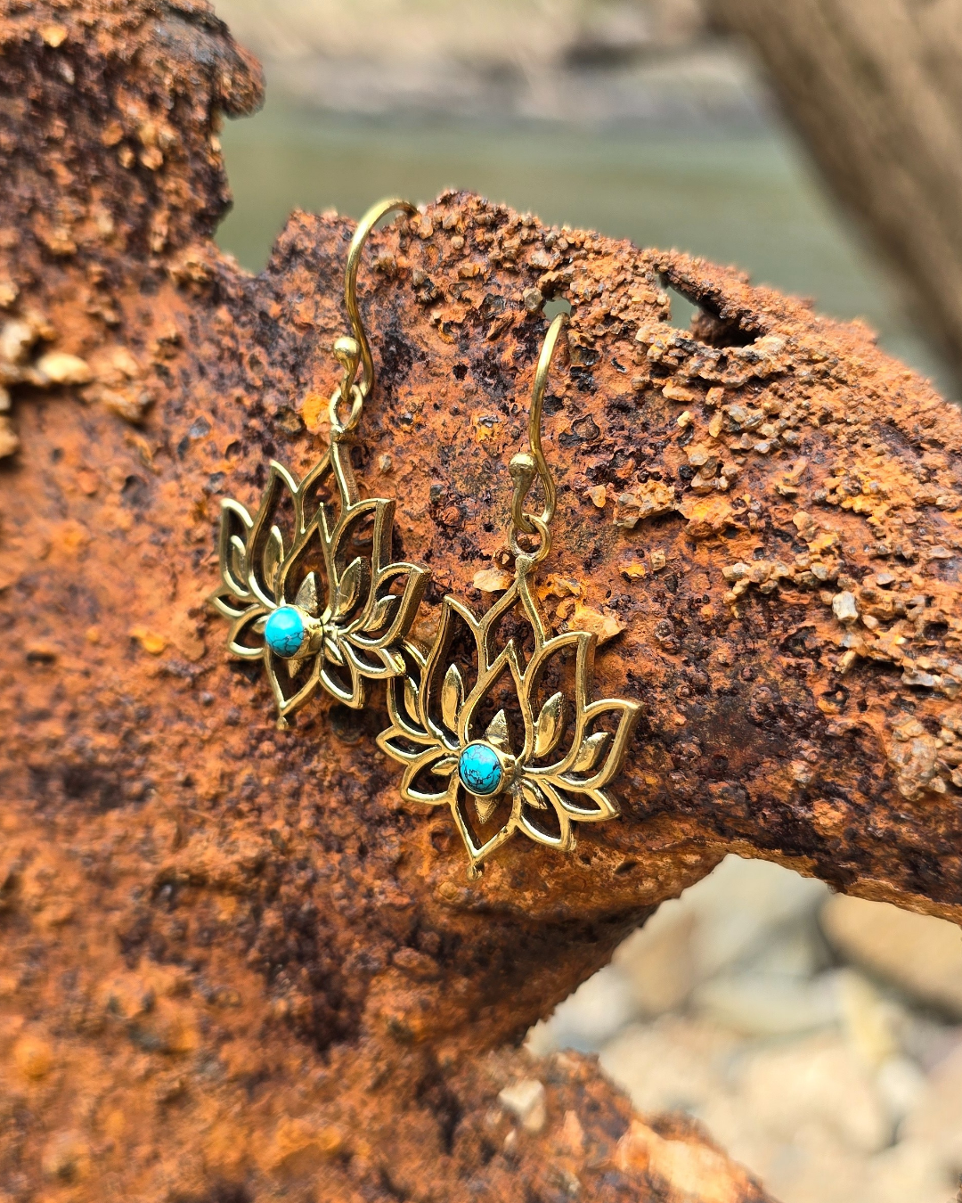 Lotus Crystal Earrings