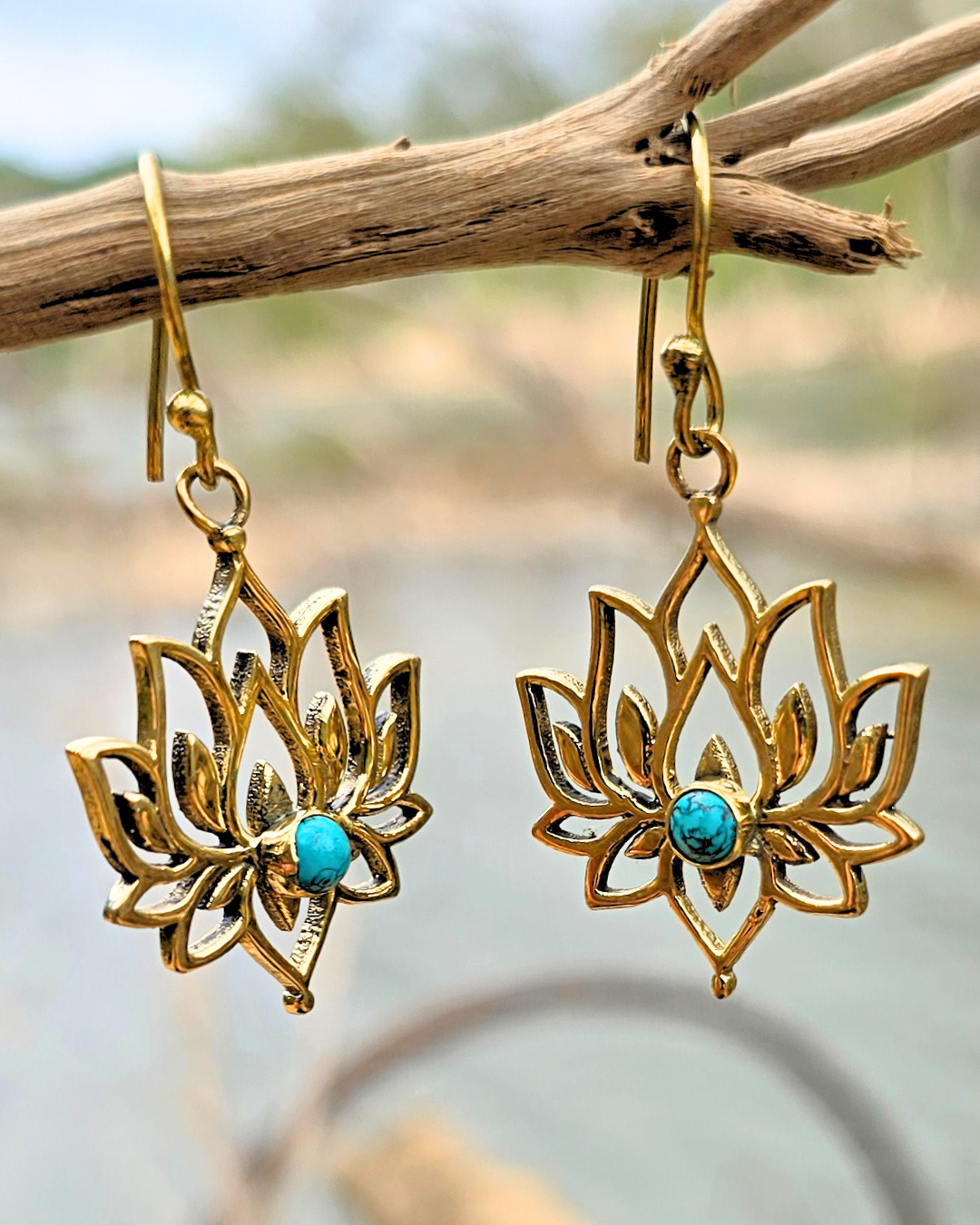 Lotus Crystal Earrings