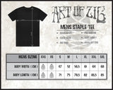 size chart for mens tee