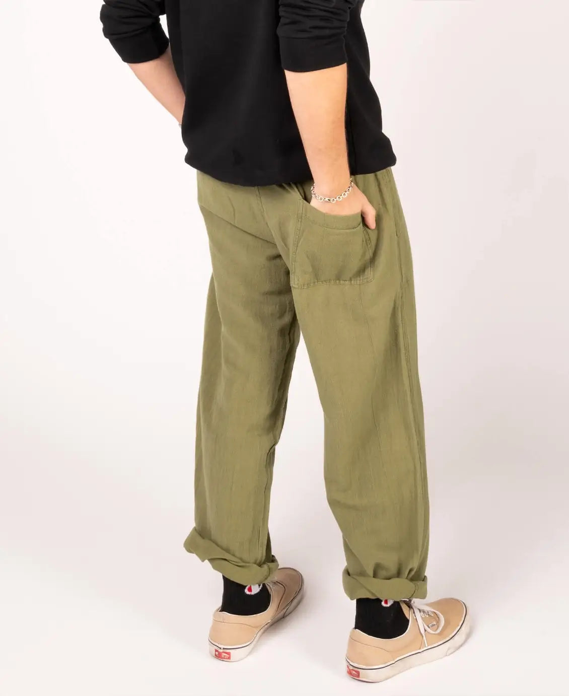 Hemp Yoga Pants - Moss