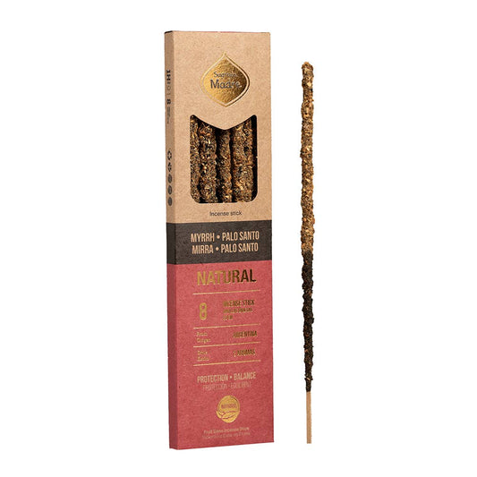 Palo Santo stick with packaging on a white background
