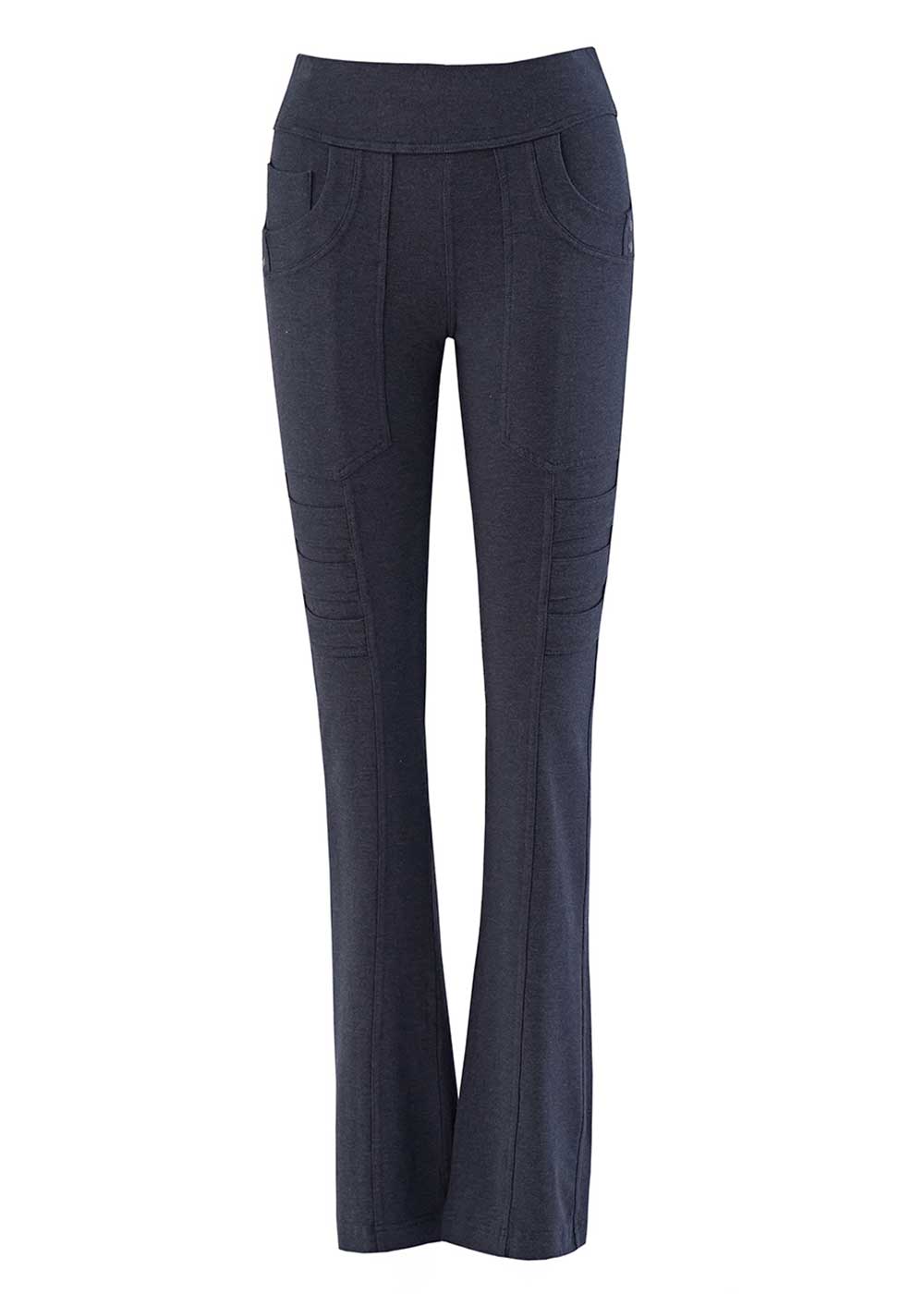 Dark gray pants on a white background