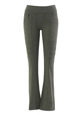 Green pants on a white background