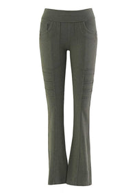 Green pants on a white background