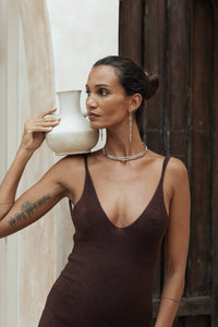 Nia Earrings - White Brass 