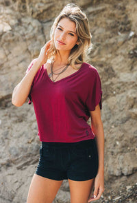 Nomads Hawthorn Shorts in dark denim with a loose-leg fit and practical pockets