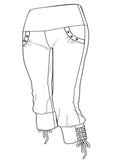nomads hemp wear bohemian capri 