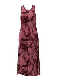 Nova hemp dress with tye dye print by nomads hemp wear