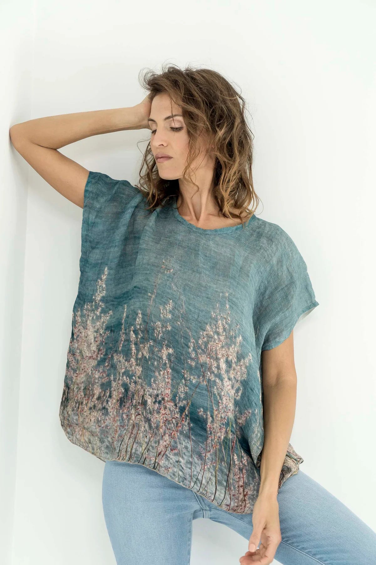 harriet jane linen top one size ocean view