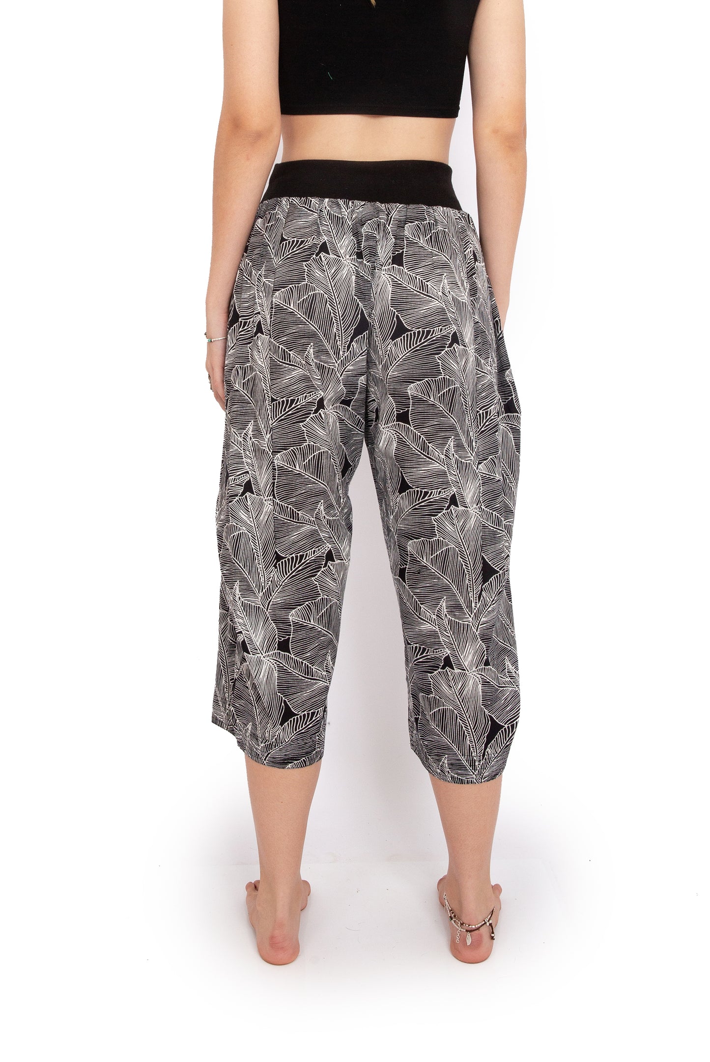 Yoga Pants Black Leaf Tantrika Australia