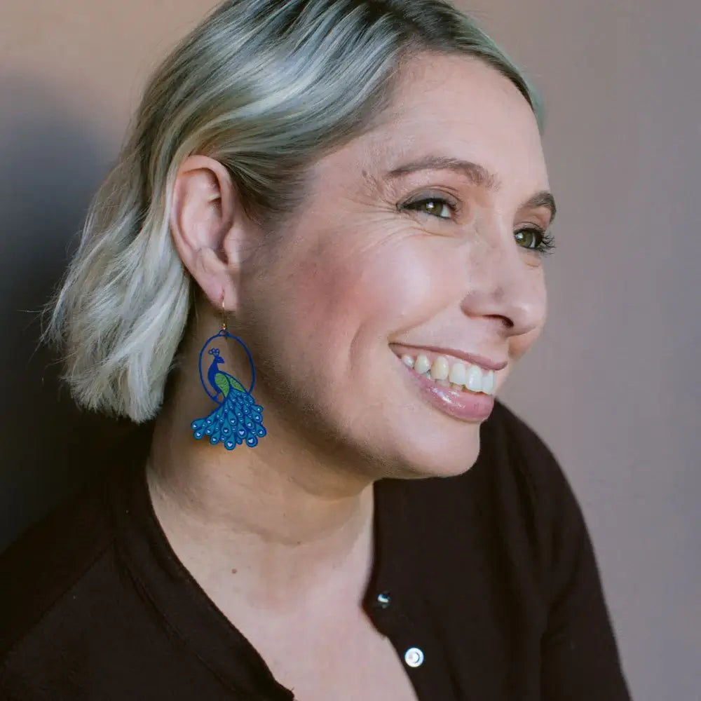Peacock Earrings
