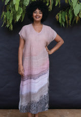 Harriet Jane - Pink Salt Lake Maxi Kaftan