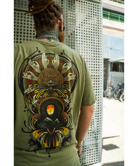 mens oriential and psycadelic tshirt