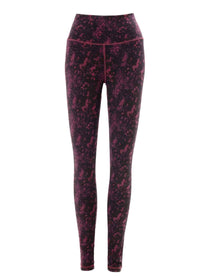 ladies bamboo leggings with acid wash print by nomads hemp wear
