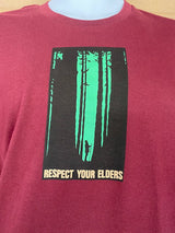 "Respect Your Elders" Men's Cotton Wearable Art Shirt