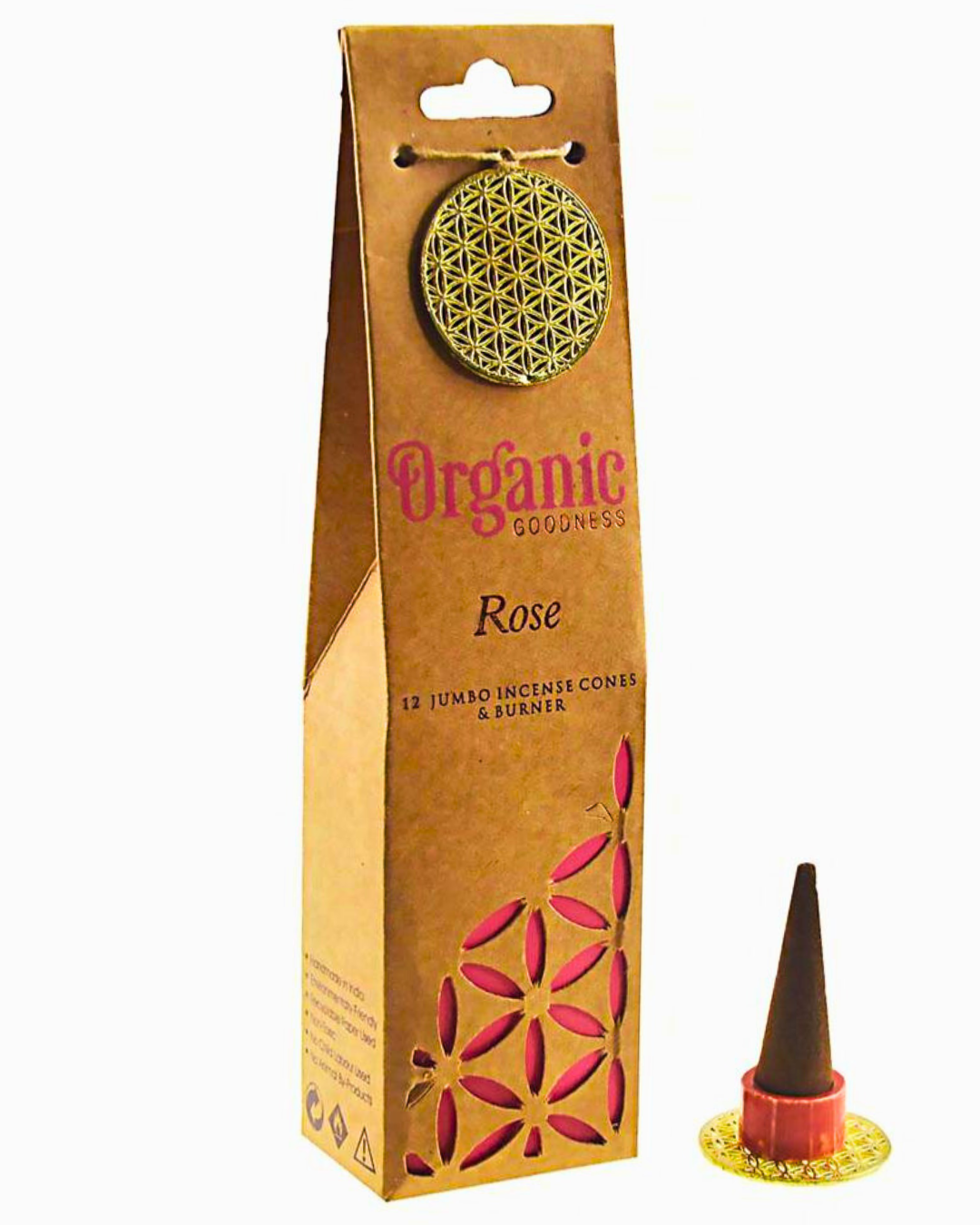 Organic Goodness Incense Cones and Burner Tantrika Australia Sustainable Fashion Rose